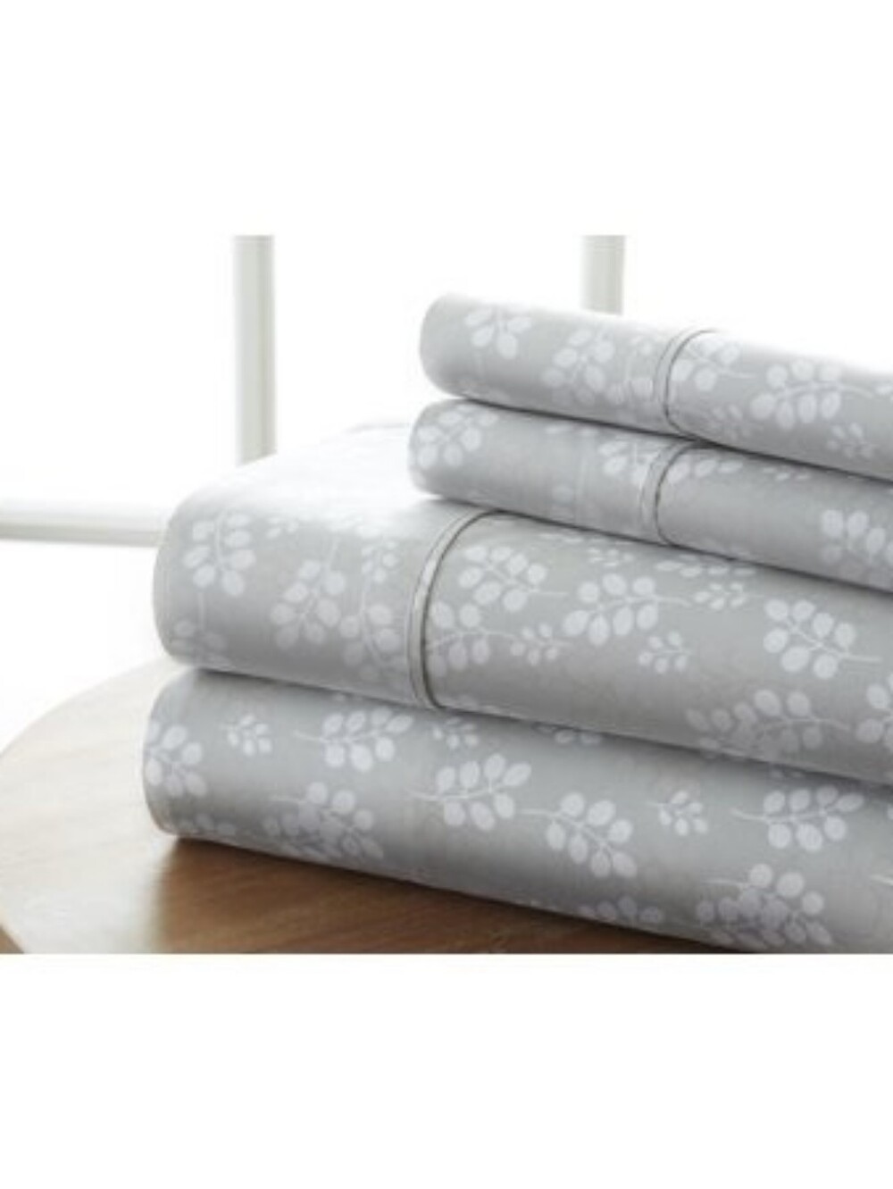 Home Collection Wheat-Field 4-Piece king sheet set .